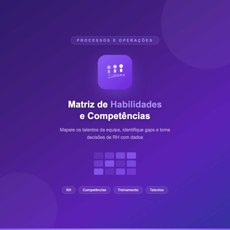 Matriz de Habilidades e Competências